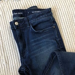 EUC CK JEANS Slim Boyfriend Dark Wash Jeans